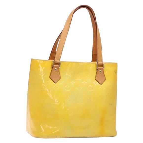 LOUIS VUITTON Monogram Vernis Houston Hand Bag Gris M91053 - Picture 1 of 16